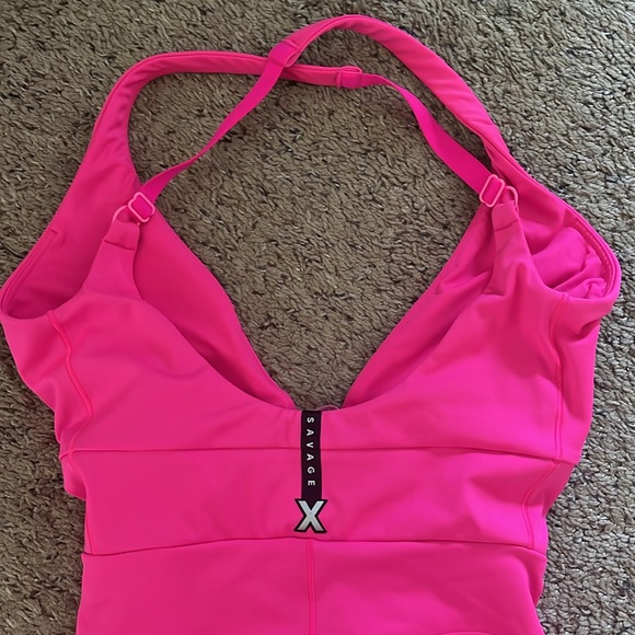Brand new Savage X Fenty hot pink workout bodysuit - Picture 6 of 8